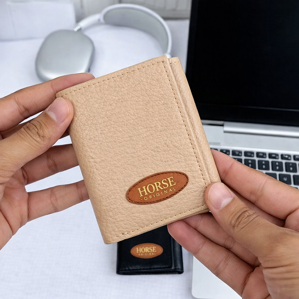 Horse Imperial Premium Tri-Fold Wallet – 10 Card Slots | Dual Cash Pockets