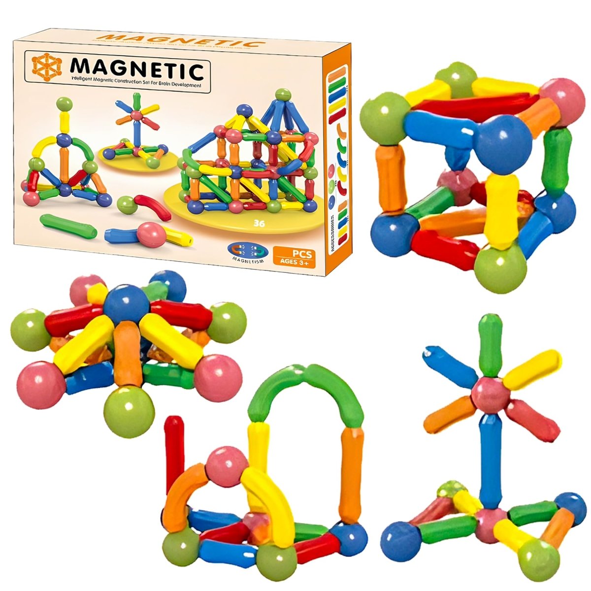 36 PCS Magnetic Building Blocks